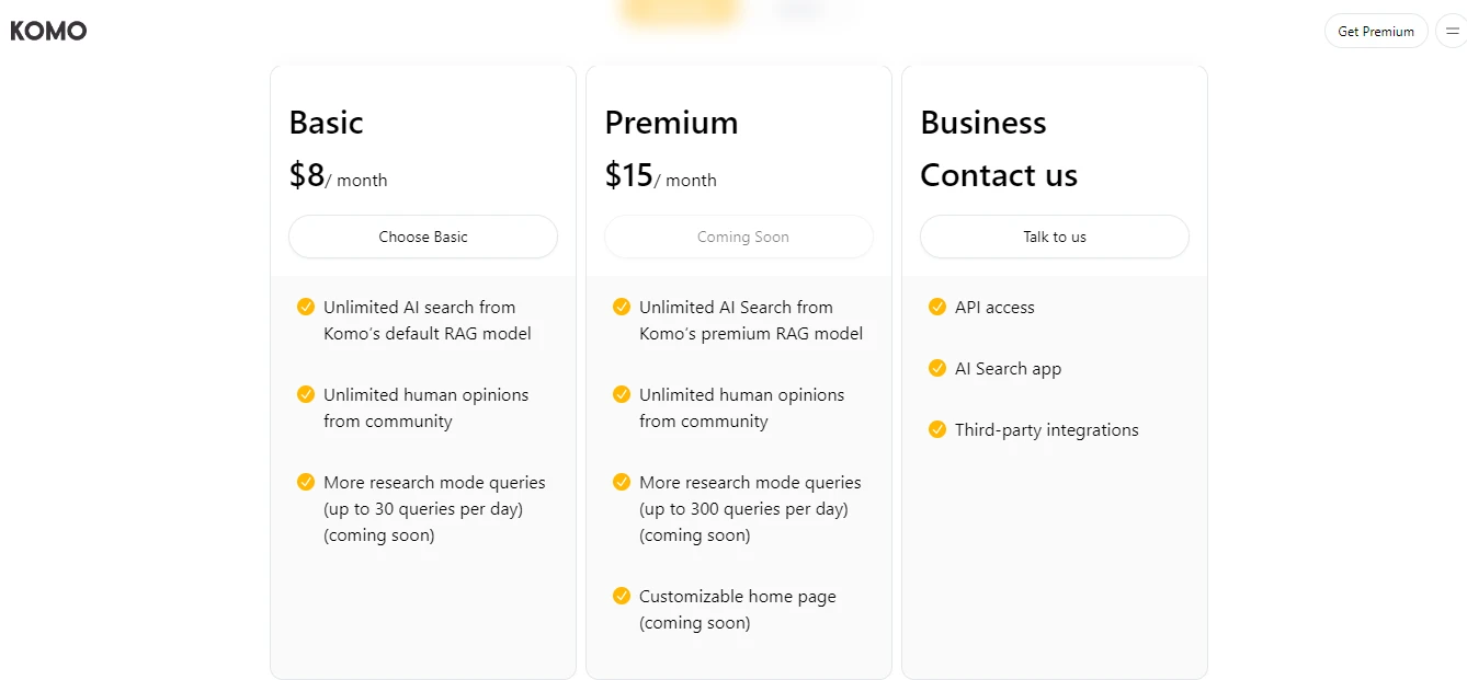 komo-pricing